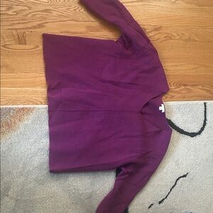 J. Jill Scoop Neck Sweater in Deep Purple